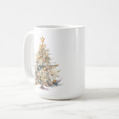 Watercolour Christmas Coffee Mug コーヒーマグカップ (正面左)