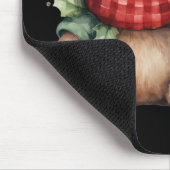 Watercolour Christmas Teddy Bear マウスパッド (コーナー)