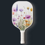 Watercolour field of wildflowers  ピックルボールラケット<br><div class="desc">Field of wildflowers in watercolor design</div>