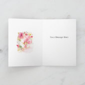 Watercolour Floral Fairy Birthday Card カード (内部)