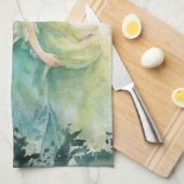 Watercolour Forest Princess キッチンタオル (四つ折り)