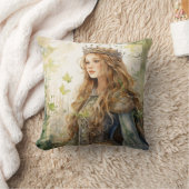 Watercolour Forest Princess クッション (ブランケット)