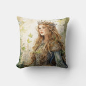 Watercolour Forest Princess クッション (正面)
