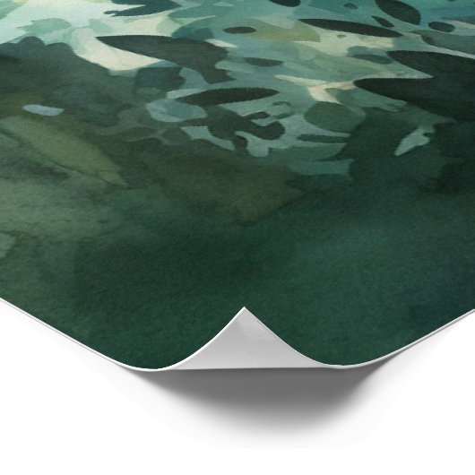 Watercolour Forest Princess ポスター (角)