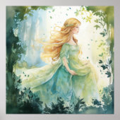 Watercolour Forest Princess ポスター (正面)