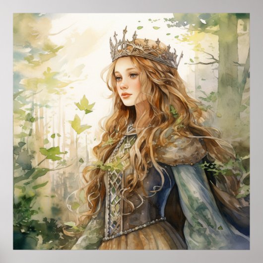 Watercolour Forest Princess ポスター (正面)