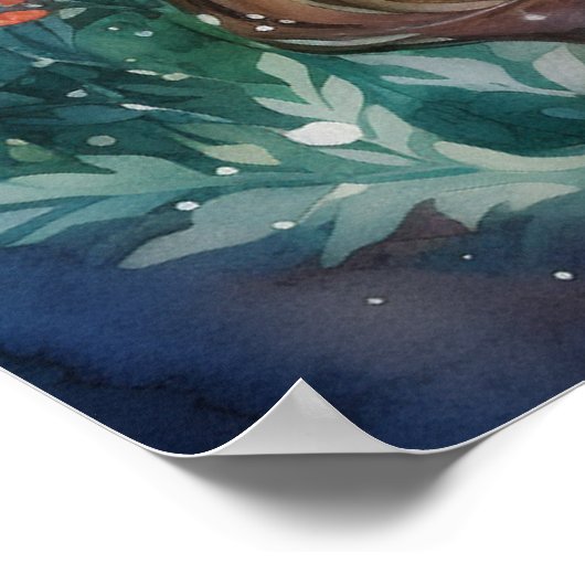 Watercolour Forest Princess ポスター (角)