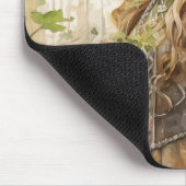 Watercolour Forest Princess マウスパッド (コーナー)