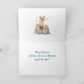 Watercolour Fox  シーズンカード (内部)