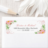 Watercolour Garden> Garden Botanical Blush Pink Fl ラベル (インサイチュ)