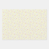 Watercolour Geese and Wildflowers ラッピングペーパーシート (正面2)