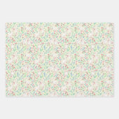 Watercolour Geese and Wildflowers ラッピングペーパーシート (正面)