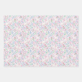 Watercolour Geese and Wildflowers ラッピングペーパーシート (正面)