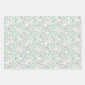 Watercolour Geese and Wildflowers ラッピングペーパーシート (正面)