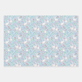 Watercolour Geese and Wildflowers ラッピングペーパーシート (正面3)