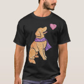 Watercolour Golden Retriever Tシャツ (正面)