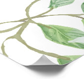 Watercolour Lemon Kitchen Decor Art Poster ポスター (角)