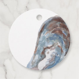 Watercolour Mussel Shell Favour Tag フェイバータグ