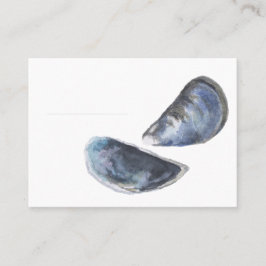 Watercolour Mussel Shell Place Card  プレイスカード