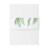 Watercolour Palm Leaf Invitation Belly Band 招待状ベリーバンド (裏面例)