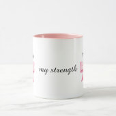 watercolour,pink bow mothers day gift,love マグカップ (中央)