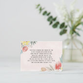 Watercolour Pumpkin display bridal shower エンクロージャーカード (スタンド正面)