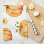 Watercolour Pumpkins キッチンタオル (四つ折り)