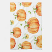 Watercolour Pumpkins キッチンタオル (縦)