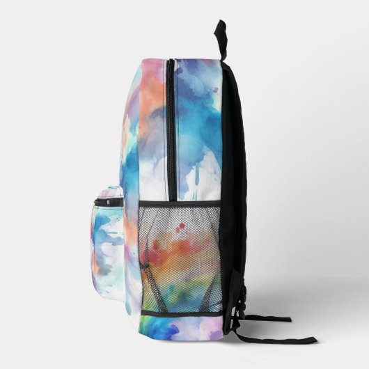 Watercolour Splash Backpack プリントバックパック (右)