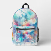 Watercolour Splash Backpack プリントバックパック (正面)