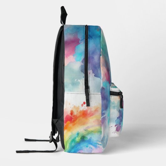 Watercolour Splash Backpack プリントバックパック (左)