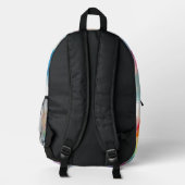 Watercolour Splash Backpack プリントバックパック (裏面)