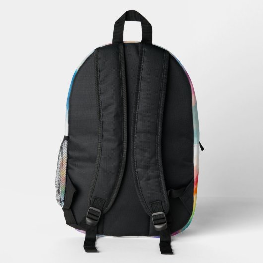 Watercolour Splash Backpack プリントバックパック (裏面)