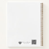 Watercolour Timeline | Artistic Wedding Design ノートブック (裏面)