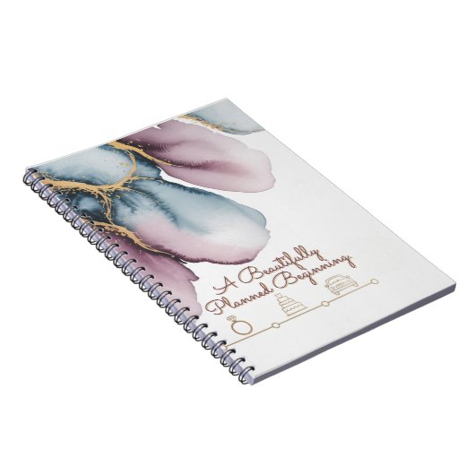 Watercolour Timeline | Artistic Wedding Design ノートブック (右側)