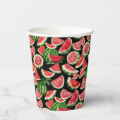 Watercolour Watermelon Paper Cups – Summer Party 紙コップ (裏面)