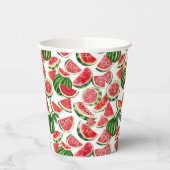 Watercolour Watermelon Paper Cups – Summer Party 紙コップ (左)