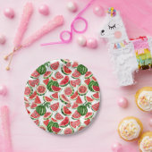 Watercolour Watermelon Paper Plates – Summer Party ペーパープレート (パーティー)