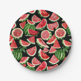 Watercolour Watermelon Paper Plates – Summer Party ペーパープレート