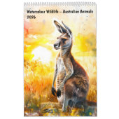 Watercolour Wildlife – Australian Animals 2026 カレンダー (カバー)