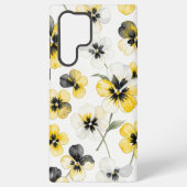 Watercolour Yellow Floral  Samsung Galaxyケース (裏面)