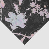 Watercolours pink blue black elegant pattern  薄葉紙 (詳細)