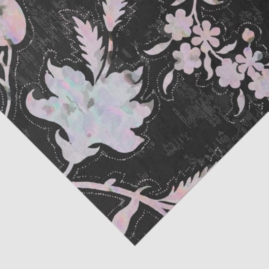 Watercolours pink blue black elegant pattern  薄葉紙 (詳細)