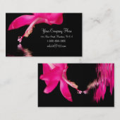 Waterdropの花柄 名刺 (正面/裏面)