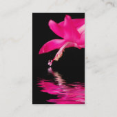 Waterdropの花柄 名刺 (裏面)