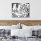 Waterfallかわいらし絵画の独自の写真の作成 キャンバスプリント (インサイチュ (寝室))