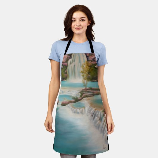 Waterfall エプロン (着用した状態)