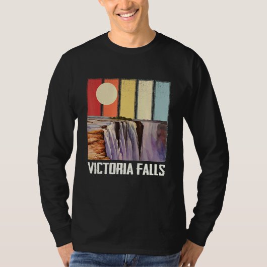 Waterfall Africa Victoria Falls Souvenir Zimbabwe Tシャツ (正面)