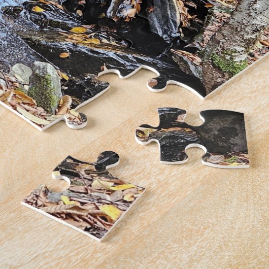 Waterfall and bridge Puzzle ジグソーパズル (側面)