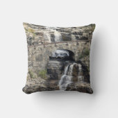 Waterfall At Glacier National Park クッション (正面)